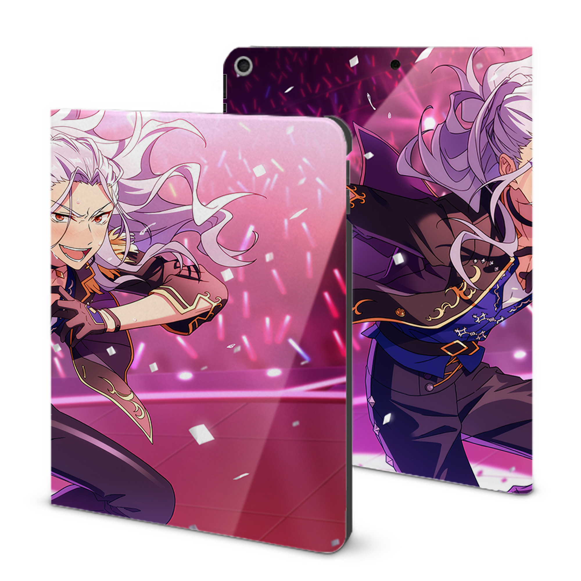 （画像用） あんさんぶるスターズ! Ensemble Stars IPad ケース ブック型 PUレザー TPU 耐衝撃 軽量 薄型 ペン収納なし 全面保護 IPad 各モデル対応
